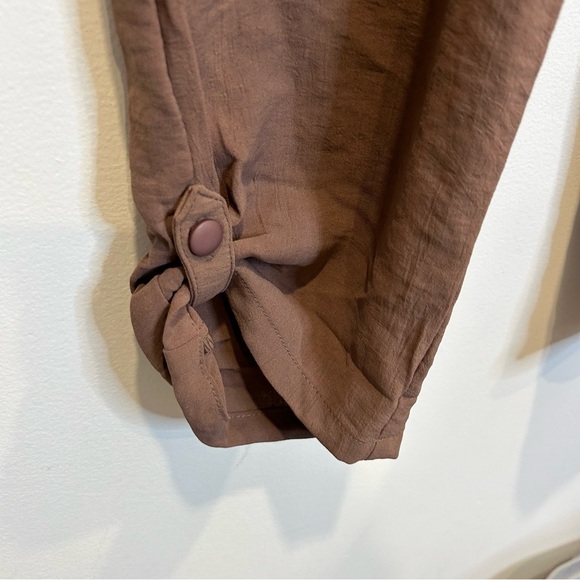 Guilty Drawstring Waist Cargo Pants Roll Tab Ankle - Picture 2 of 8